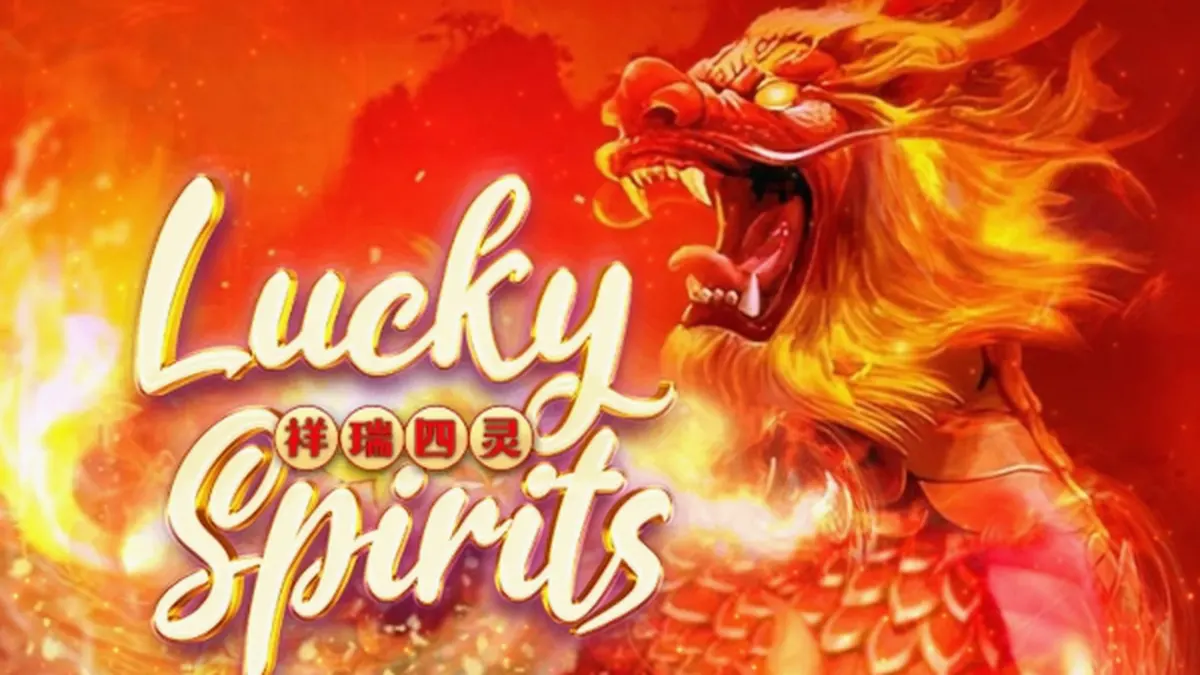 Interface do jogo de slot Lucky Spirits com tema vibrante